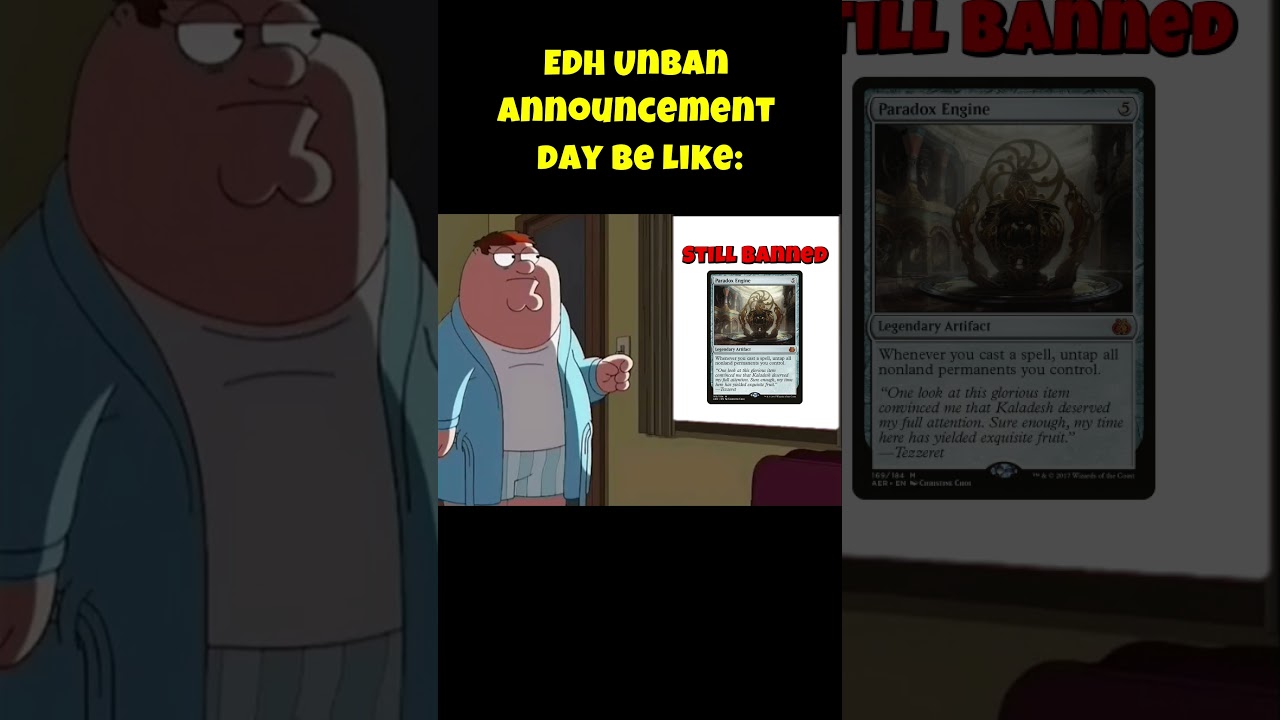 Commander Unban Update: Paradox Engine is Still Banned #mtg #commander