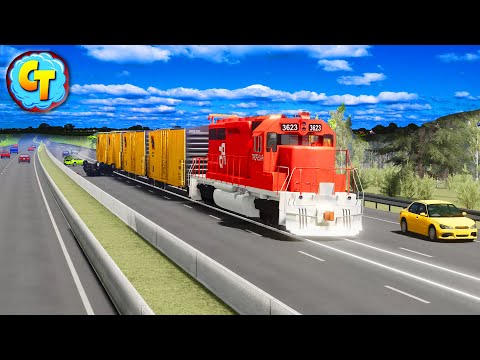 Train Accidents Derailments ✅ Autobahn High Speed RAMPAGE! 2 ✅ BeamNG DRIVE