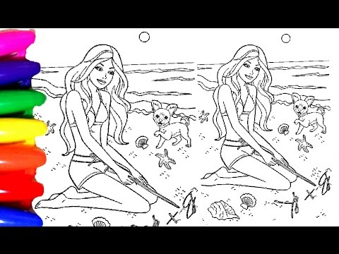 Coloring Pages BARBIE Princess Chelsea Coloring Book Videos for