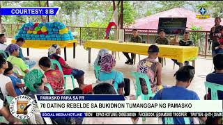 70 dating rebelde sa Bukidnon tumanggap ng pamasko