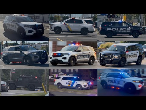 Police Cars Responding Compilation - Best of 2025