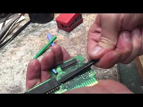 S.C.A.T. repair on Mask Rom, CIC chip and mmc1B2 board. 1Up Retro Repairs video games too!