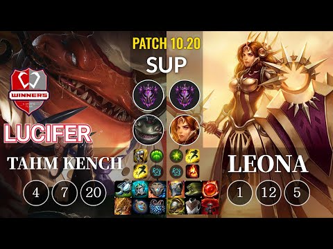 WNS Lucifer Tahm Kench vs Leona Sup - KR Patch 10.20