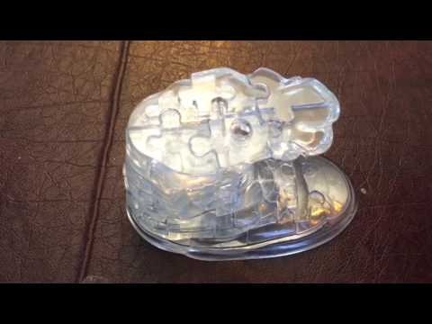Original Crystal 3D dolphin Puzzle. THE WAVE