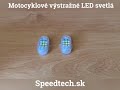 LED výstražné svetlo na motocykel - 2x AKU svetlo - Video Youtube