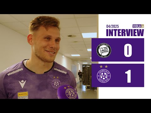 Siegestorschütze Nik Prelec zum 1:0 bei Sturm Graz (04/2025) #faklive #veilchen #violatv
