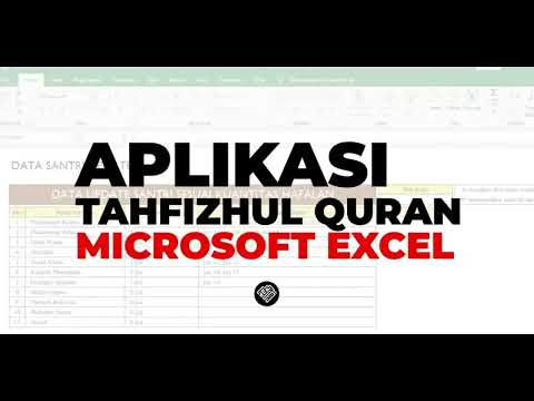 APLIKASI TAHFIZUL QURAN MICROSOFT EXCEL !!! MUDAH INSYA ALLAH