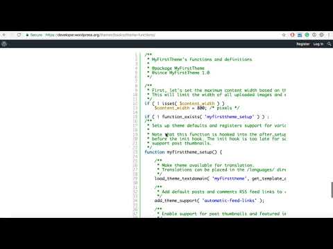 Theme Functions Simple Wordpress Theme Development
