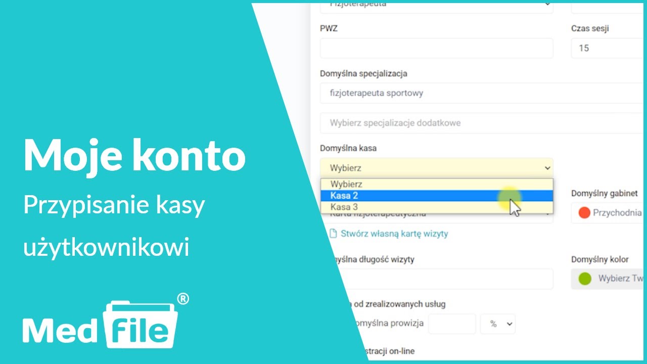 Przypisanie domyślnej kasy