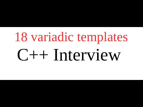 Variadic templates C++