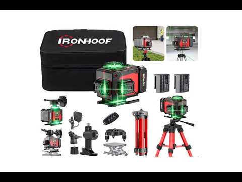 Nível A Laser 16 Linhas com tripé Verde Profissional 360 Grau 4D