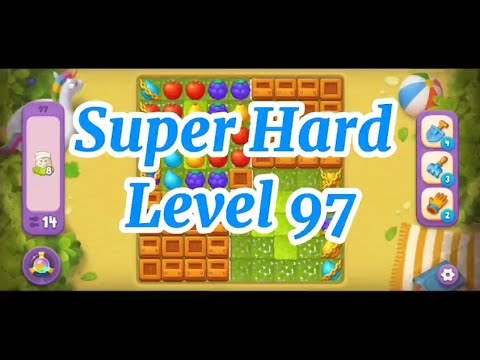 Super Hard Level 97 No Boosters ✨ Gardenscapes