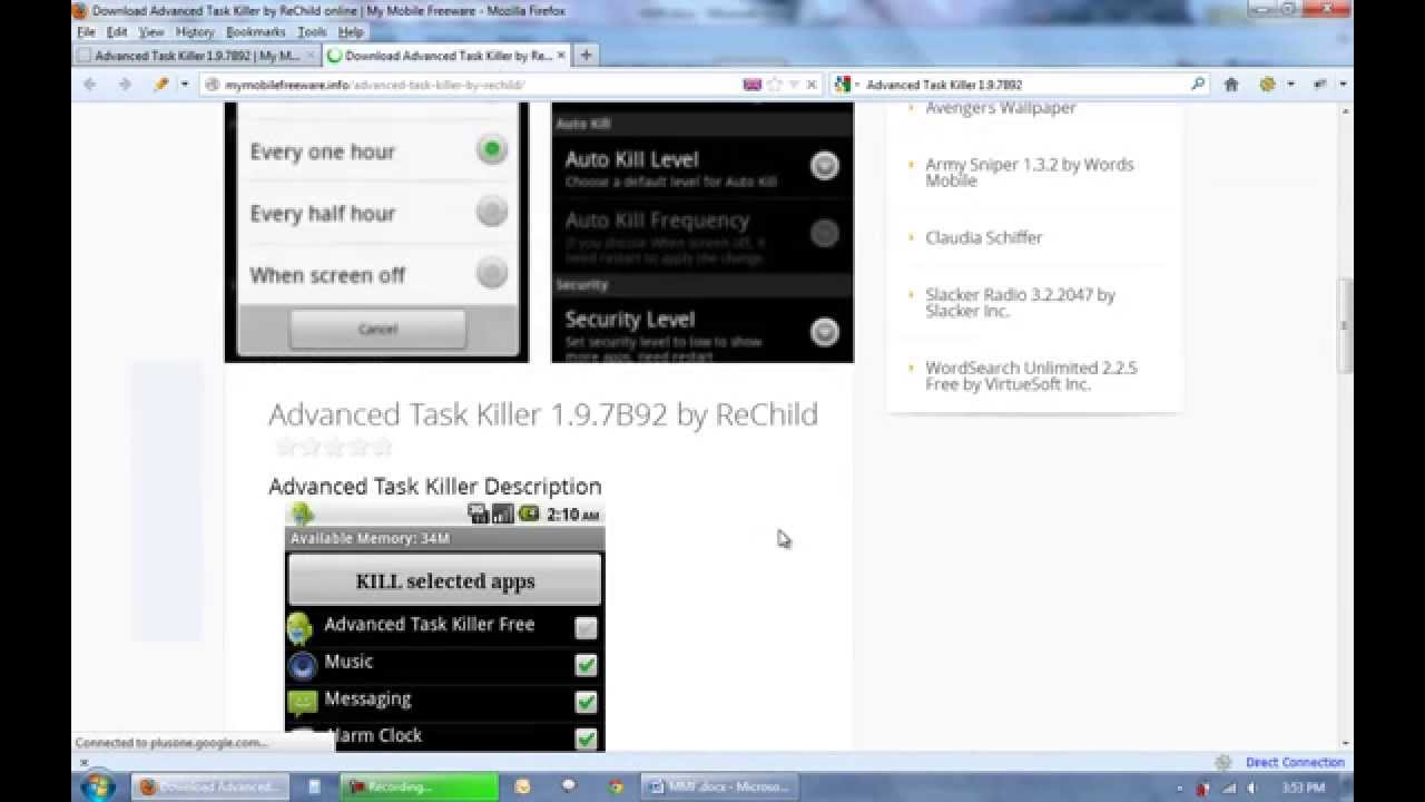FREE Advanced Task Killer 1.9.7B92 for Android Download !
