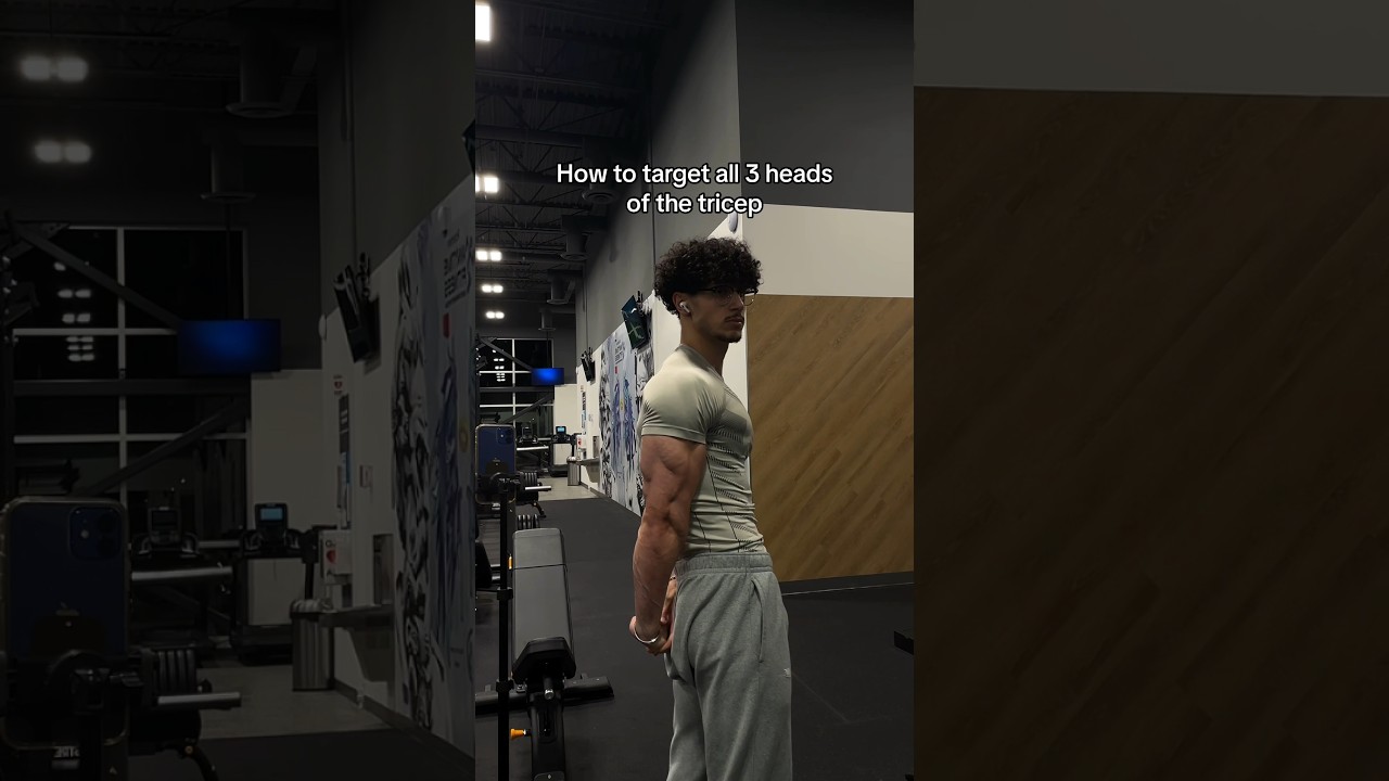 How to target all 3 heads of the tricep 🦾