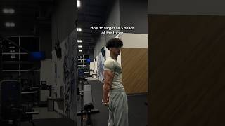 How to target all 3 heads of the tricep 🦾