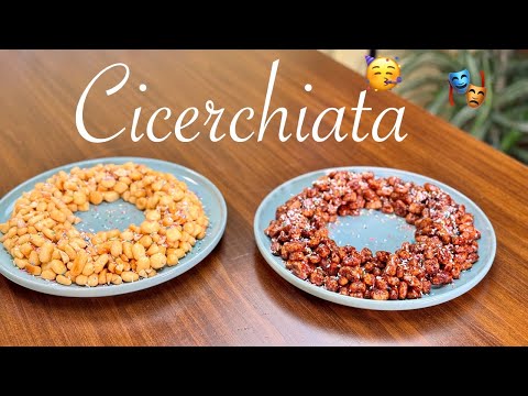Cicerchiata: il dolce di Carnevale croccante e irresistibile versione bianca e al cacao 🎭🍯🍫