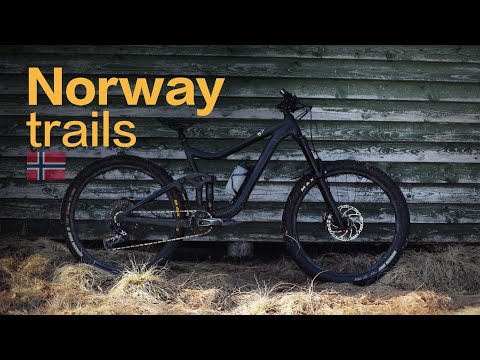 Riding MTB trails in Norway