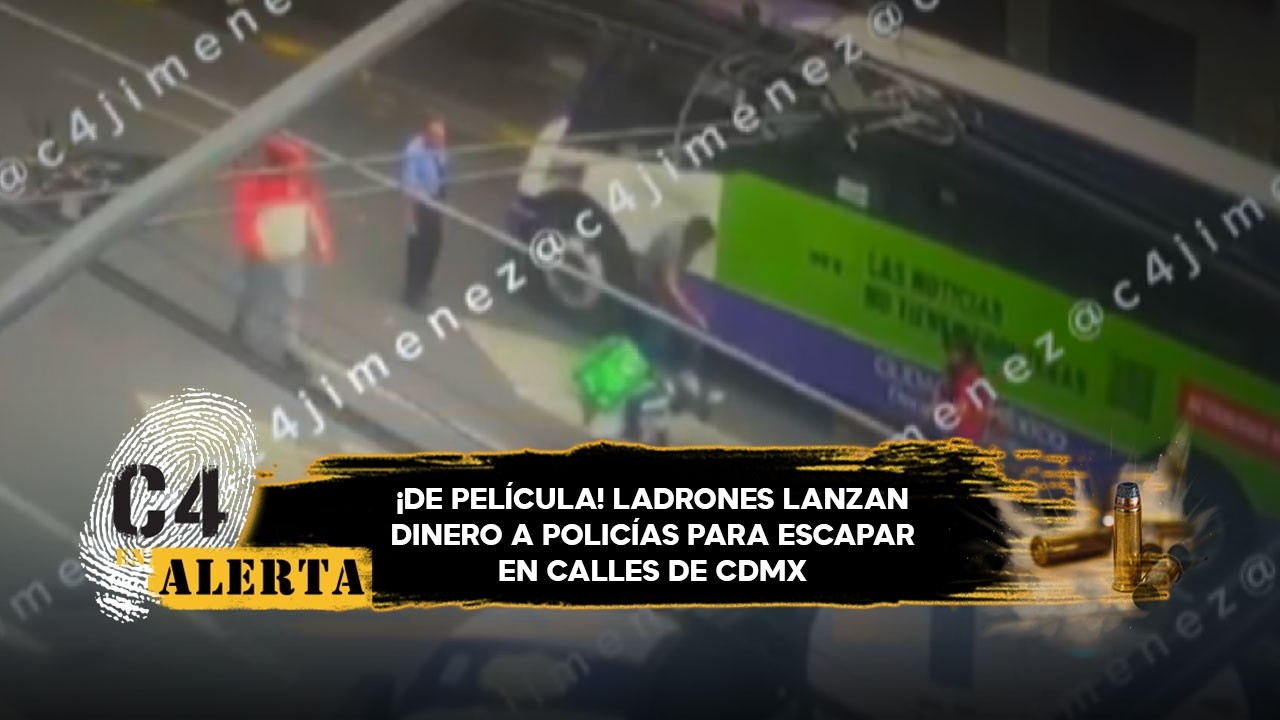 Ladrones de casa avientan billes al aire para intentar escapar de la policía de CdMx