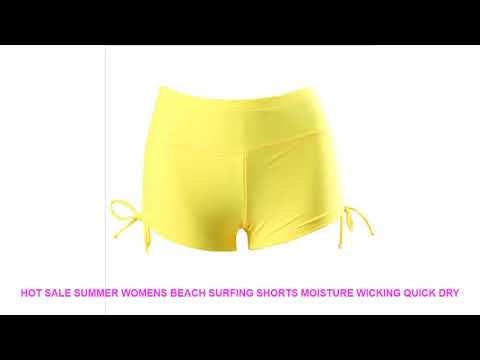 Hot Sale Summer Womens Beach Surfing Shorts Moisture Wicking Quick Dry Video