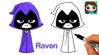 How to Draw Raven  Teen Titans Go (New)