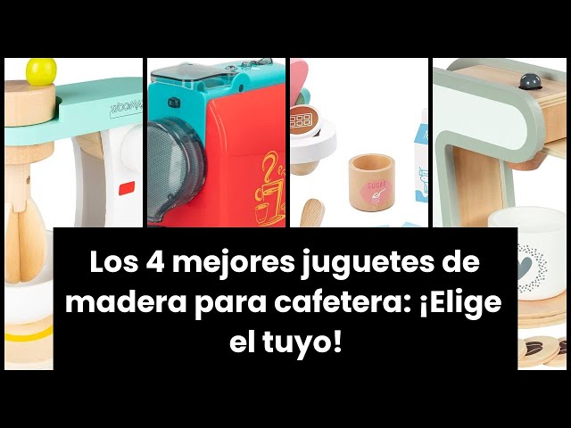 Vídeo relacionado con Buyger Utensilios de Cocina de Madera para Niños, Cafetera Juguetes de Madera Infantil, Juego de rol Comida Juguete, Regalos Educativos para Niños Niñas 3 4 5 Años