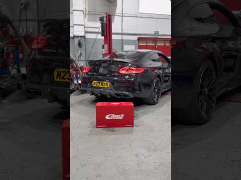 Watch us Transform this Mercedes C63 with Eibach Lowering Springs✨ #shorts
