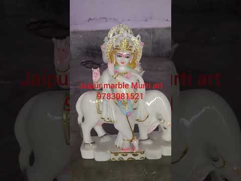 Marble Krishna Standing Statue