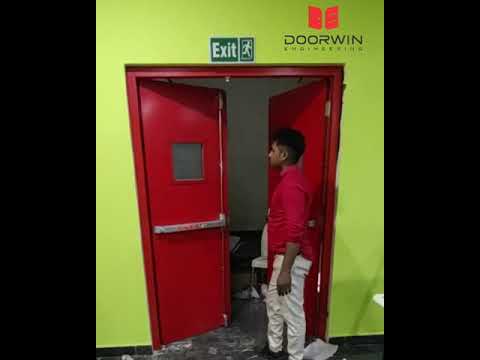 Metal fireproof fire resistant safety door