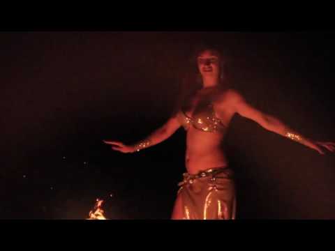 Belly dancing and fire