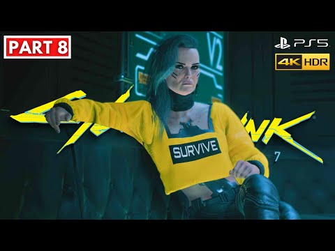 Cyberpunk 2077 PS5™ Walkthrough 4K Gameplay Part 8 - V MEETS ROGUE !! (No Commentary)