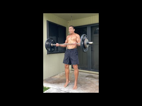 Day 300 FitPro Hawaii Workout - 80-150 lbs. Barbell Curls & Presses - March 14, 2021, 1:51 pm