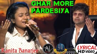 Ranita Banarjee--Ghar More Pardesiya || Shreya Ghoshal | kalank | Saregamapalilschamps 2020 |Pritam