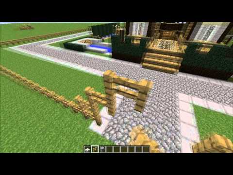 Minecraft 1.2.5 - My Mansion Tutorial Ep.4: Finishing Exterior