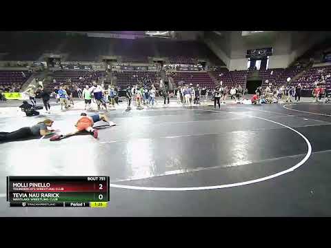 144 Lbs Round 4 - Molli Pinello, Thundercats Wrestling Club Vs Tevia Nau Rarick, Westlake Wrestlin