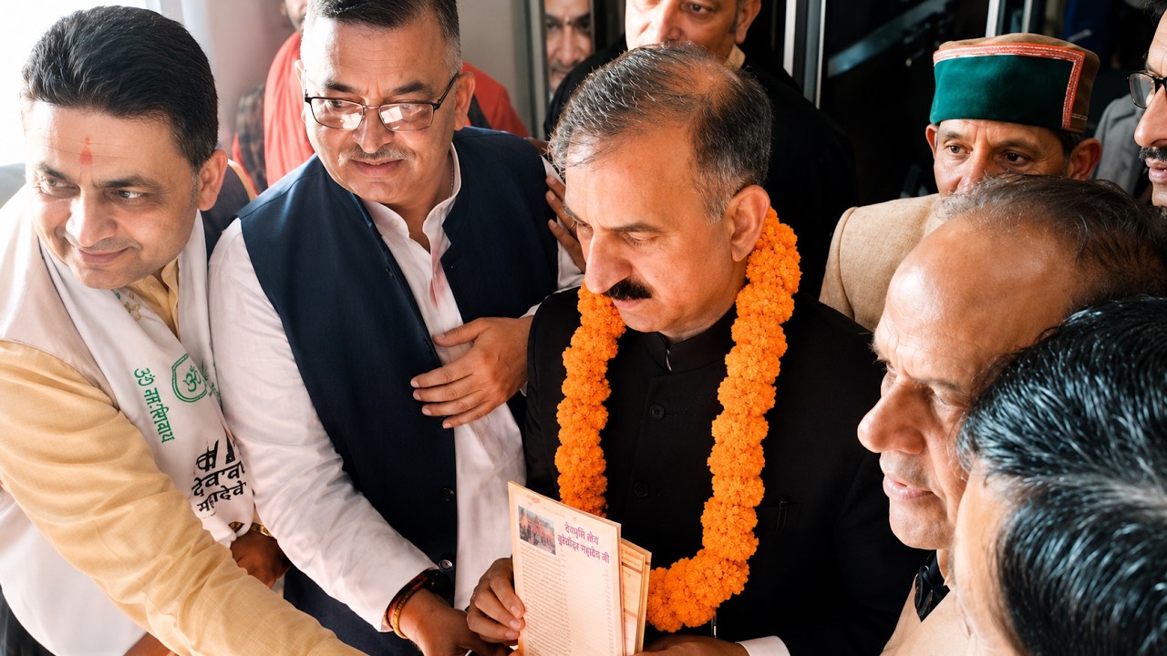 Himachal Pradesh CM Sukhvinder Singh Sukhu at Bhureshvar Mahadev Temple