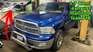EASY FIX! 5.7 HEMI exhaust manifold leak sound