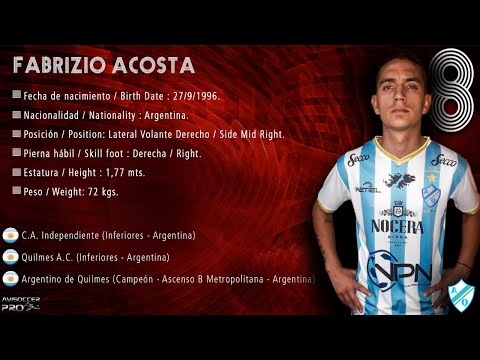 Fabrizio Acosta #4 // Lateral Derecho - Side Right // Argentino de Quilmes 2022