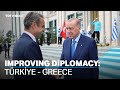 Turkish President Recep Tayyip Erdoğan met with Greek PM