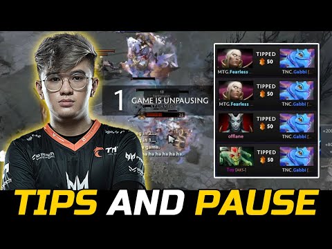 GABBI CRAZY TIPS + PAUSE VS FEARLESS DOTA 2
