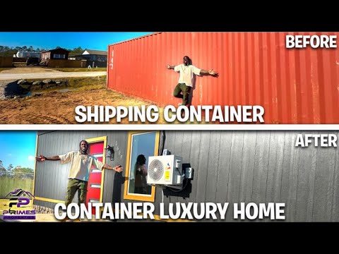 TURNING SHIPPING CONTAINER INTO A LUXURY CONTAINER HOME (THINKING ABOUT LIVING OFF GRID)