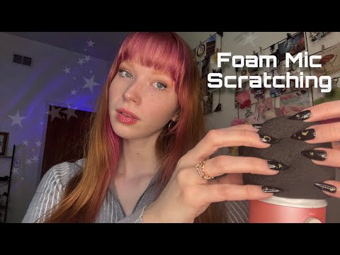 ASMR ☆ Fast & Aggressive FOAM MIC SCRATCHING w/ Hand Movements