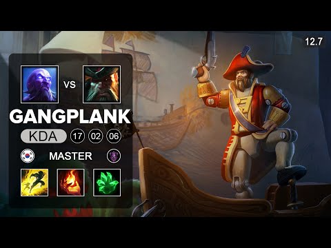 Gangplank vs Ryze Top - KR Master - Patch 12.7 Season 12