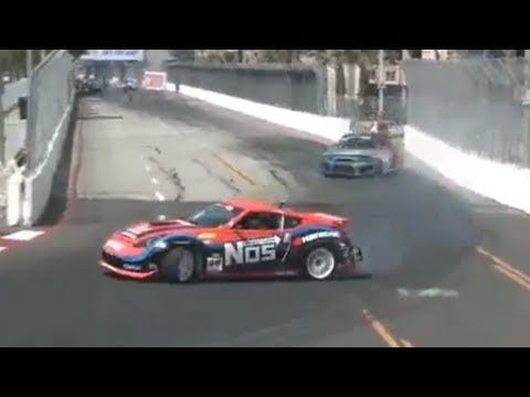 TONY ANGELO vs CHRIS FORSBERG During Top 32 2012 Formula Drift Round 1 @ Long Beach California