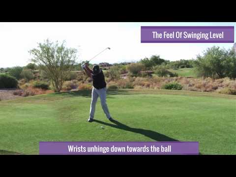 Malaska Golf - The Feel of Swinging Level - Hitting Fat vs. Knee High Fastball