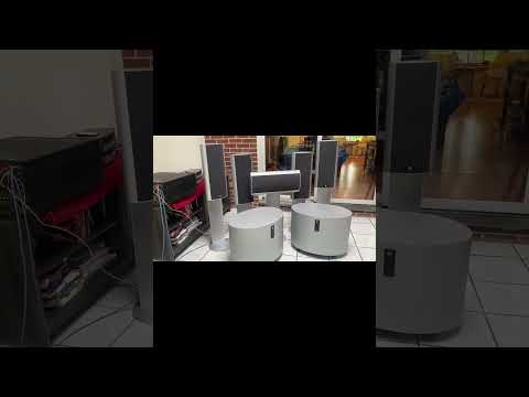 KEF KEF KHT9000 ACE (5 SP3401 satellite/center speakers with SP3413 stands) 2000's - silver PLUS Denon AVR-3200 Mixer image 7