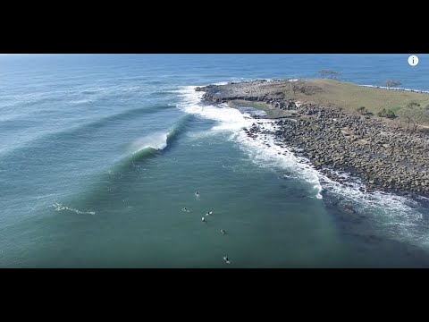 Drone footage of Angourie Point and surrounding waters