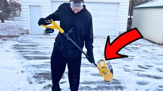 GroveCraft 20V 12-Inch Cordless Snow Shovel, 4Ah Cordless Snow Blower, Battery Snow Blower - Review