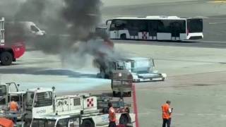 Il video dell’incendio al container dei bagagli a Malpensa: i sospetti sulle batterie al litio
