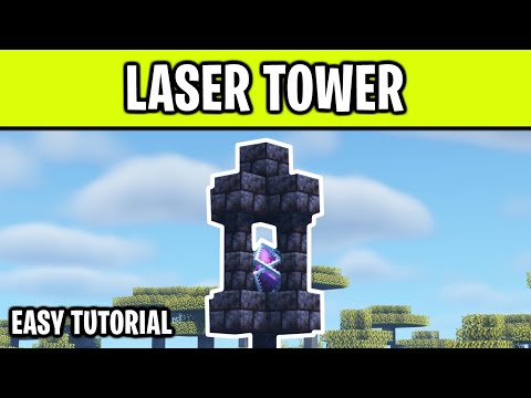 How to Make a Laser Tower in Minecraft (Tutorial)