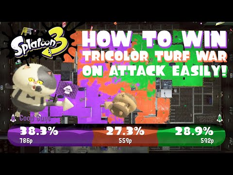 How to Win Tricolor Turf Wars on Attack Easily! | Splatoon 3 Splatfest Guide